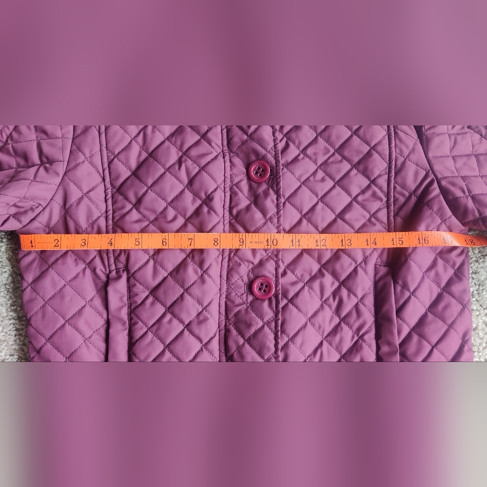 Lija Quilted Golf Burgundy Jacket - Picture 4 of 9
